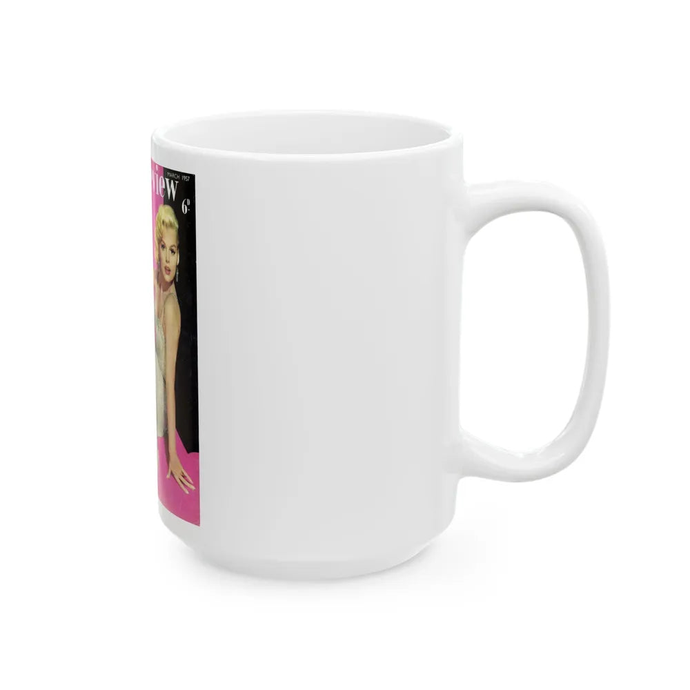 Barbara Lang #29 - Mag. Cover (Vintage Female Icon) White Coffee Mug-Go Mug Yourself