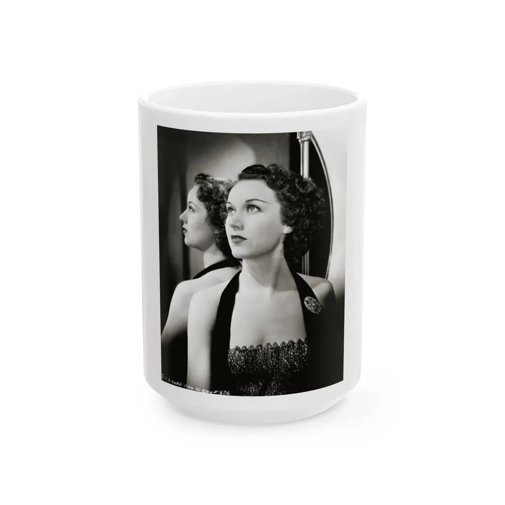 Fay Wray #212 (Vintage Female Icon) White Coffee Mug-15oz-Go Mug Yourself