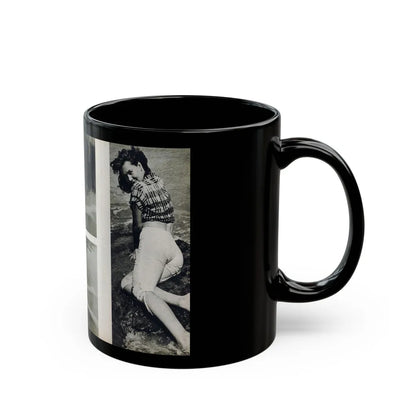 Penny Duncan #48 - [Pages 22 & 23] Pages 3 & 4 of 4 with, Penny+3 B&W Photos & 1 Caption from Stag Mag. April '561 (Vintage Female Icon) Black Coffee Mug-Go Mug Yourself