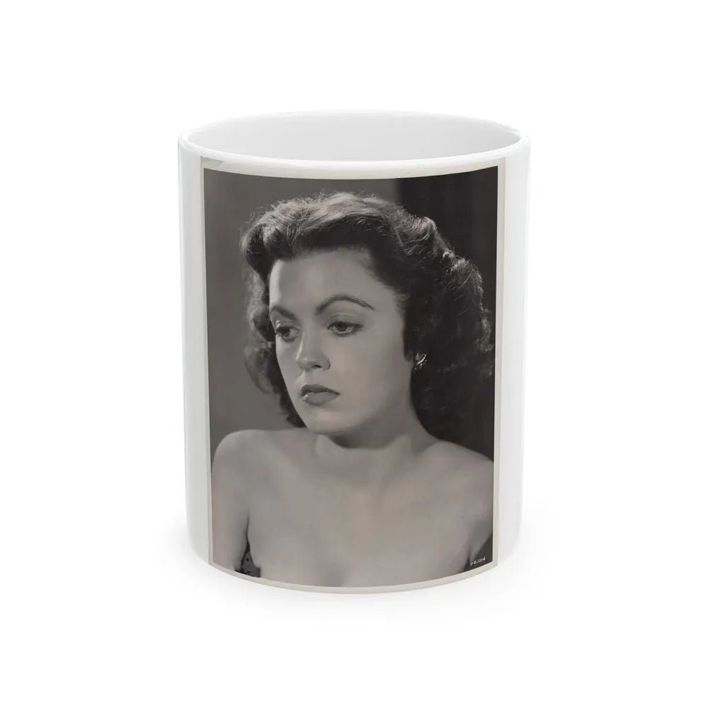 Faith Domergue #168 (Vintage Female Icon) White Coffee Mug-11oz-Go Mug Yourself