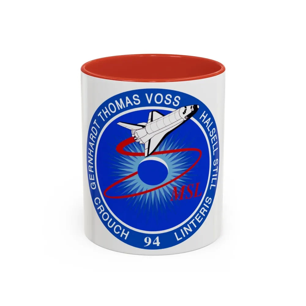 STS 94 (NASA) Accent Coffee Mug-11oz-Red-Go Mug Yourself