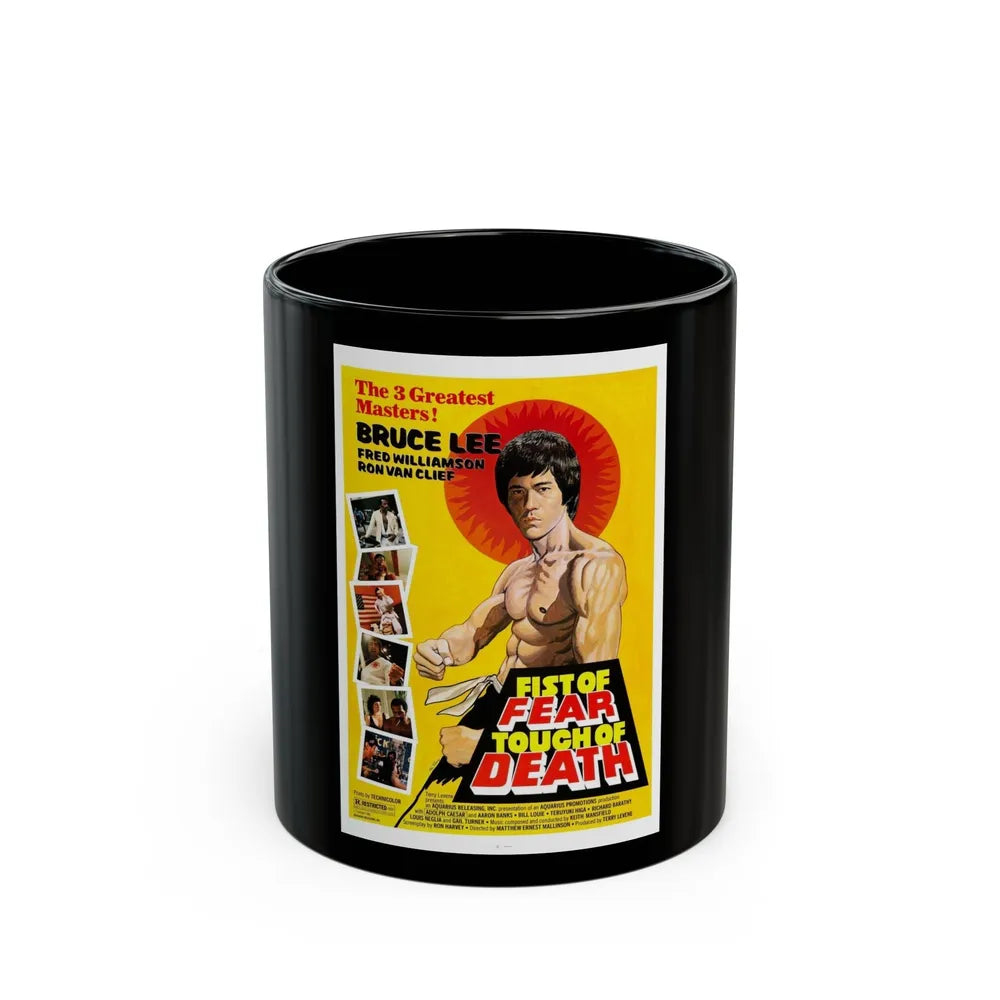 FIST OF FEAR TOUCH OF DEATH 1980 Movie Poster - Black Coffee Mug-11oz-Go Mug Yourself