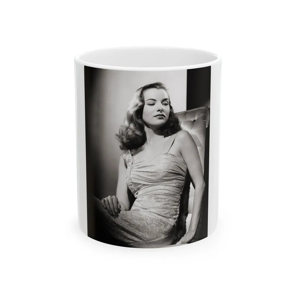 Ella Raines #02 2 (Vintage Female Icon) White Coffee Mug-11oz-Go Mug Yourself