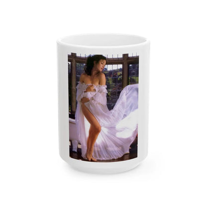 Jane Seymour #82 (Vintage Female Icon) White Coffee Mug-15oz-Go Mug Yourself