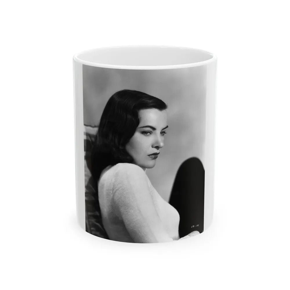 Ella Raines #169 (Vintage Female Icon) White Coffee Mug-11oz-Go Mug Yourself