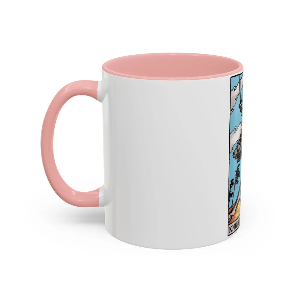 The Knight of Swords (Tarot Card) Accent Coffee Mug-Go Mug Yourself