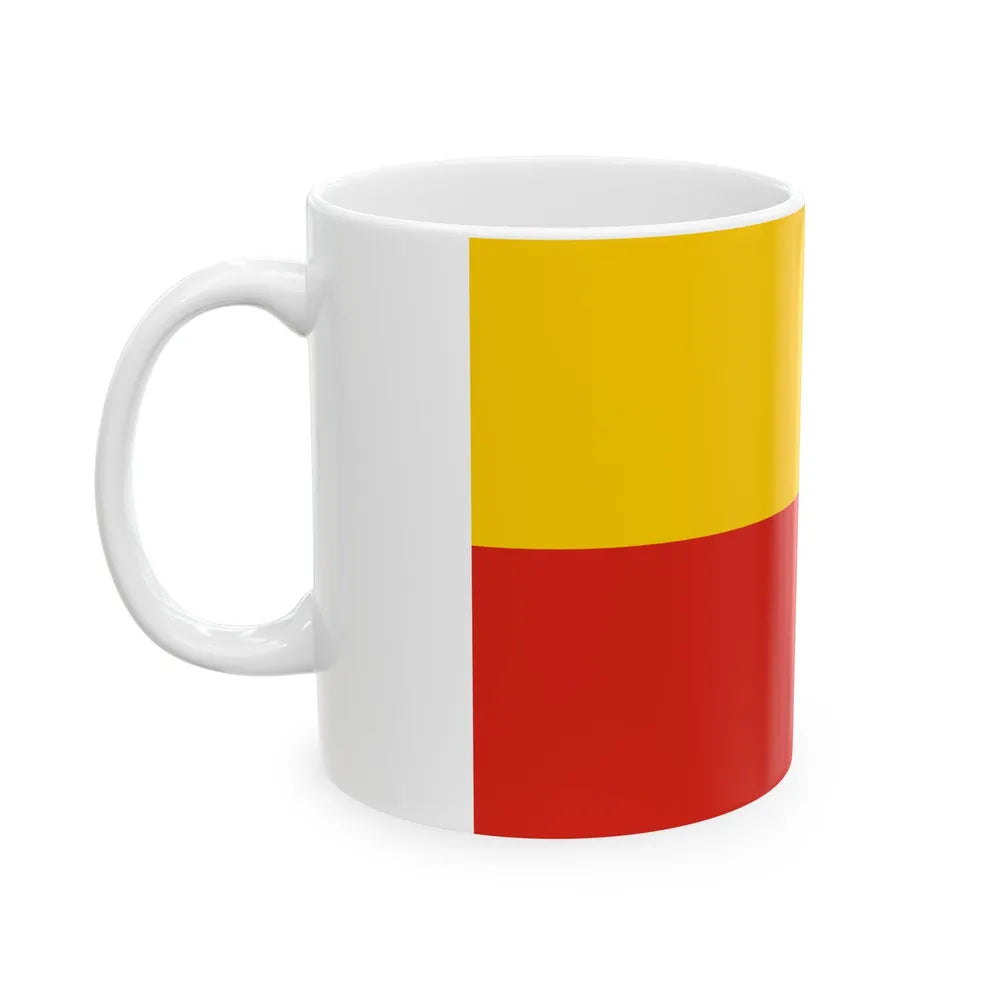 Flag of Warsaw Poland - White Coffee Mug-Go Mug Yourself