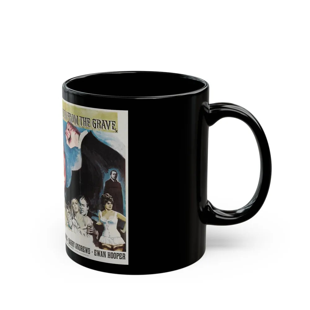 DRACULA HAS RISEN FROM THE GRAVE 1968 Movie Poster - Black Coffee Mug-Go Mug Yourself