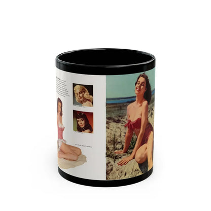 Elaine Stewart #138 - Modern Screen Pin-Ups Magazine Issue #1 (Vintage Female Icon) Black Coffee Mug-11oz-Go Mug Yourself