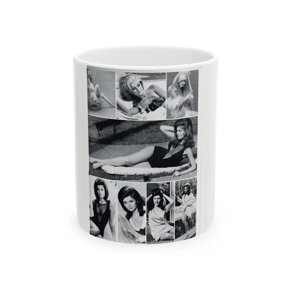 Pamela Tiffin #34 (Vintage Female Icon) White Coffee Mug-11oz-Go Mug Yourself