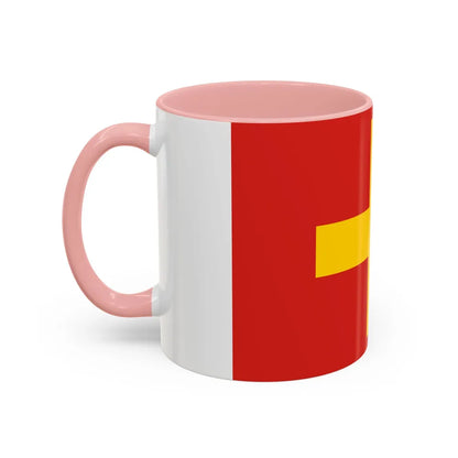 Flag of Ancona Italy - Accent Coffee Mug-Go Mug Yourself