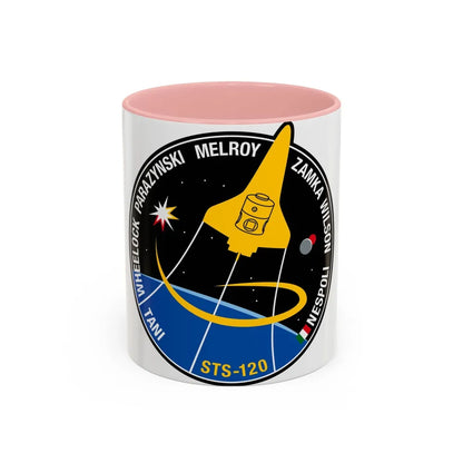 STS 120 (NASA) Accent Coffee Mug-11oz-Pink-Go Mug Yourself