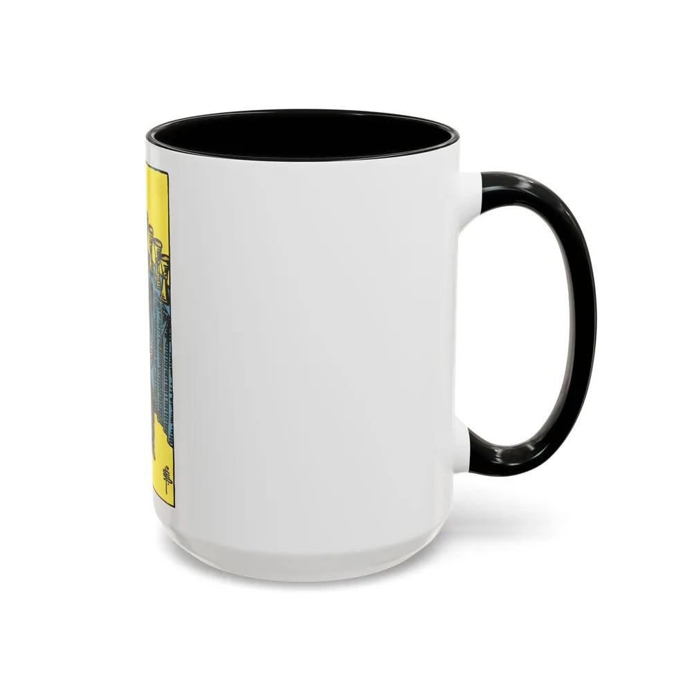 The 9 of Cups (Tarot Card) Accent Coffee Mug-Go Mug Yourself