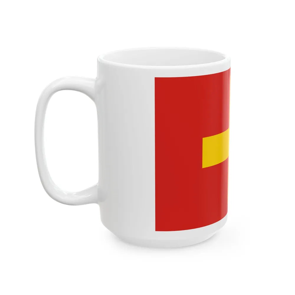 Flag of Ancona Italy - White Coffee Mug-Go Mug Yourself