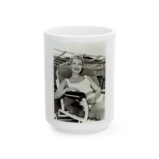 Lori Nelson #198 (Vintage Female Icon) White Coffee Mug-15oz-Go Mug Yourself