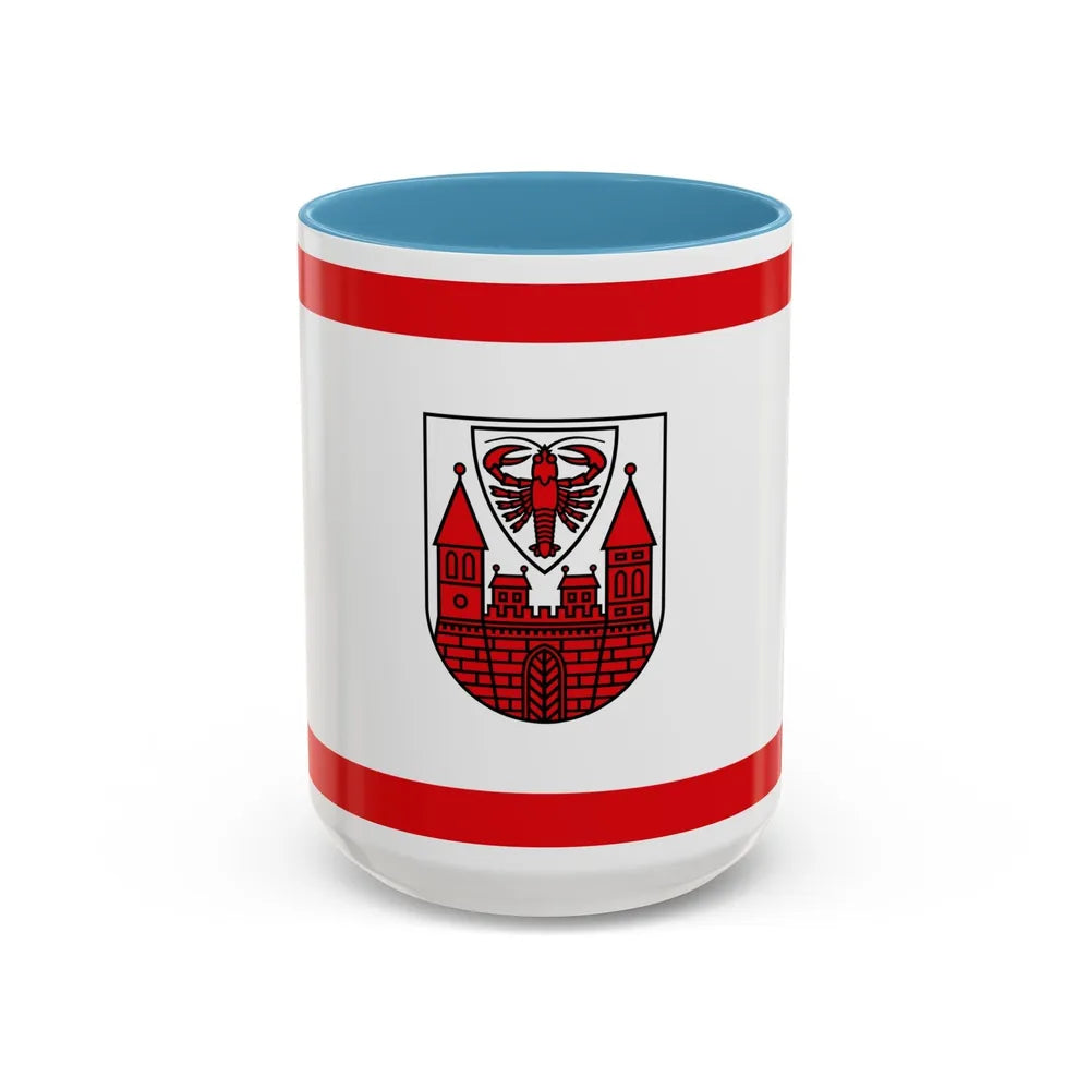 Flag of Cottbus Germany - Accent Coffee Mug-15oz-Light Blue-Go Mug Yourself