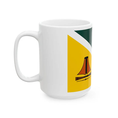 Flag of Jiwaka Papa New Guinea - White Coffee Mug-Go Mug Yourself