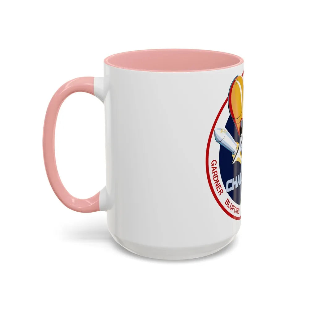 STS 8 (NASA) Accent Coffee Mug-Go Mug Yourself