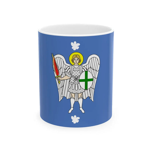 Flag of Iklin Malta - White Coffee Mug-11oz-Go Mug Yourself