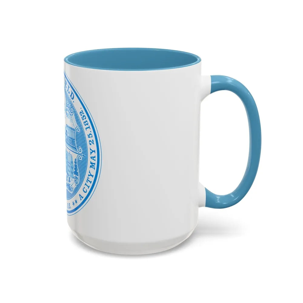 Seal of Springfield Massachusetts - Accent Coffee Mug-Go Mug Yourself