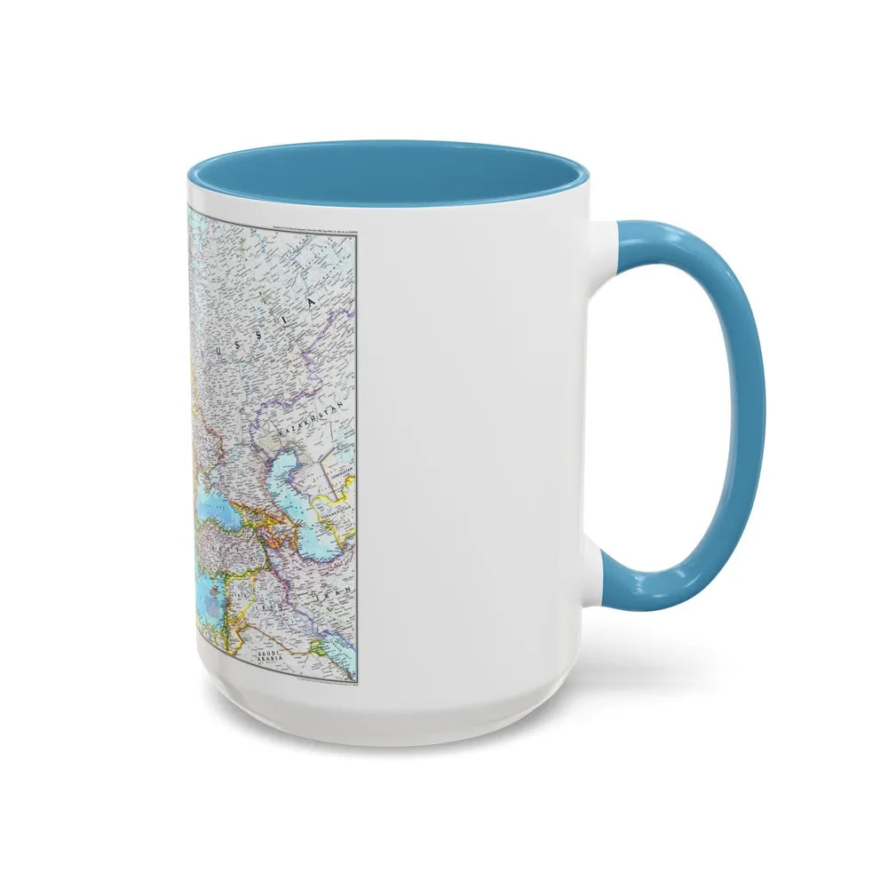 Europe (1992) (Map) Accent Coffee Mug-Go Mug Yourself