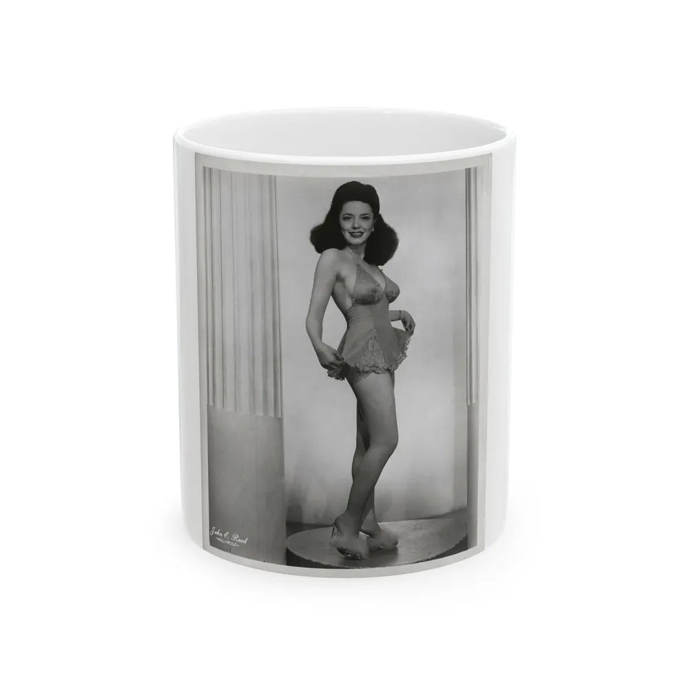 Evelyn West #01 (Vintage Female Icon) White Coffee Mug-11oz-Go Mug Yourself