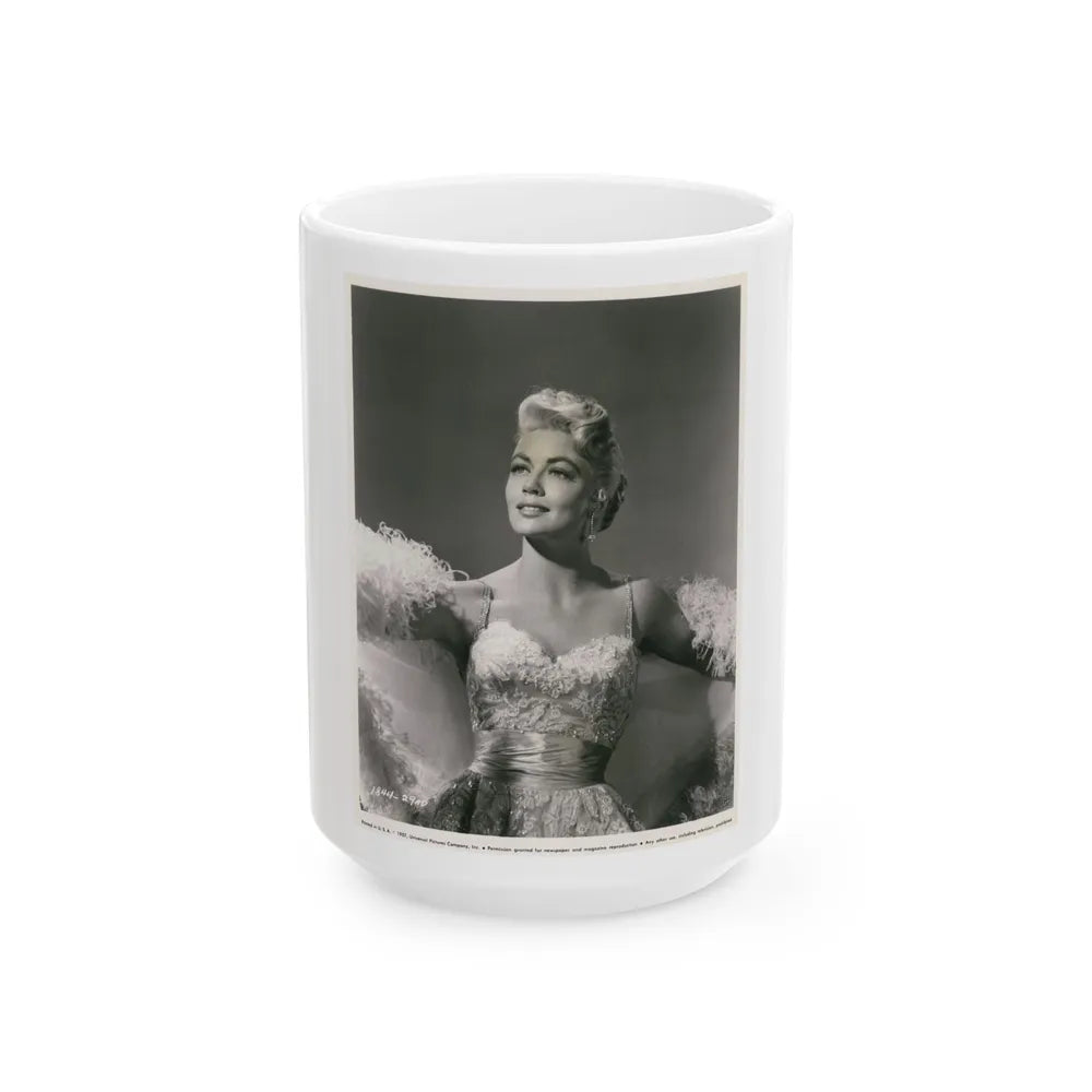 Dorothy Malone #137 (Vintage Female Icon) White Coffee Mug-15oz-Go Mug Yourself