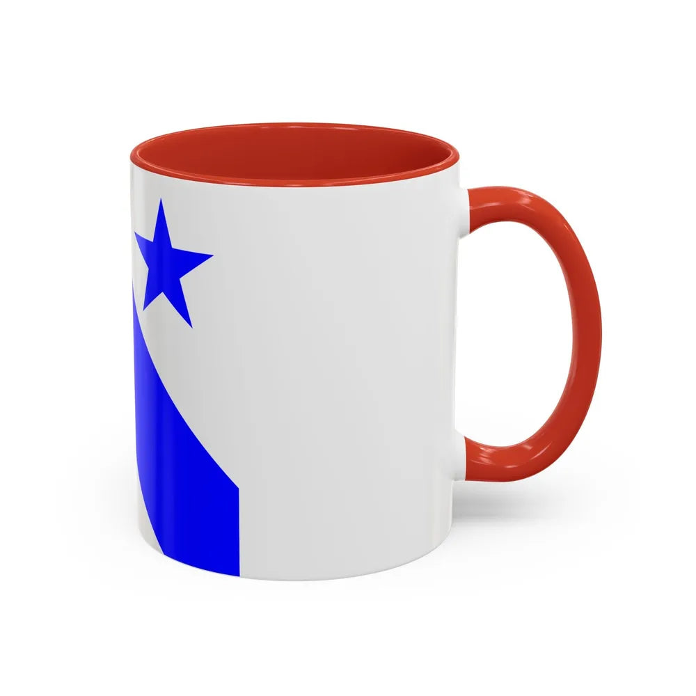 Flag of Bonfol Switzerland - Accent Coffee Mug-Go Mug Yourself