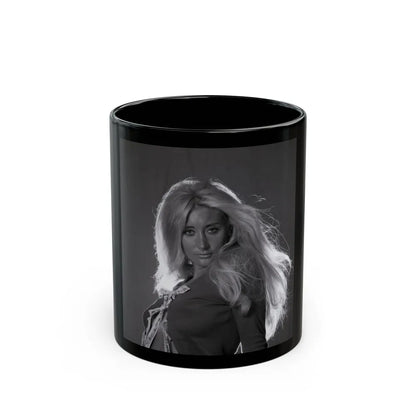 Linda Gaye Scott #03 (Vintage Female Icon) Black Coffee Mug-11oz-Go Mug Yourself