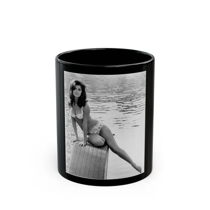 Pamela Tiffin #56 (Vintage Female Icon) Black Coffee Mug-11oz-Go Mug Yourself