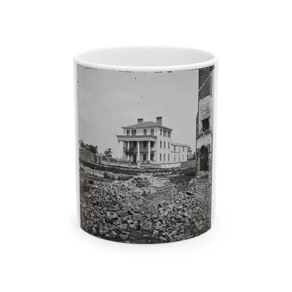 Charleston, S.C. O'connor House (180 Broad Street), In Which Union Officers Were Confined Under Fire (U.S. Civil War) White Coffee Mug-11oz-Go Mug Yourself