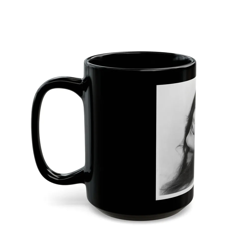 Gila Golan #102 (Vintage Female Icon) Black Coffee Mug-Go Mug Yourself