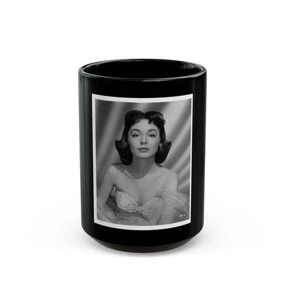 Barbara Rush #153 (Vintage Female Icon) Black Coffee Mug-15oz-Go Mug Yourself