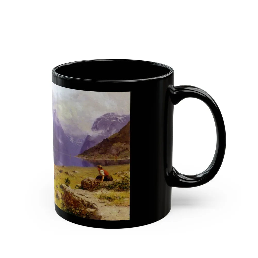 hansandreasdahl awaitinghisreturn - Black Coffee Mug-Go Mug Yourself