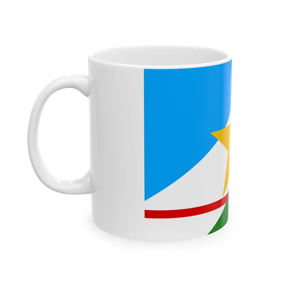 Flag of Roraima Brazil - White Coffee Mug-Go Mug Yourself