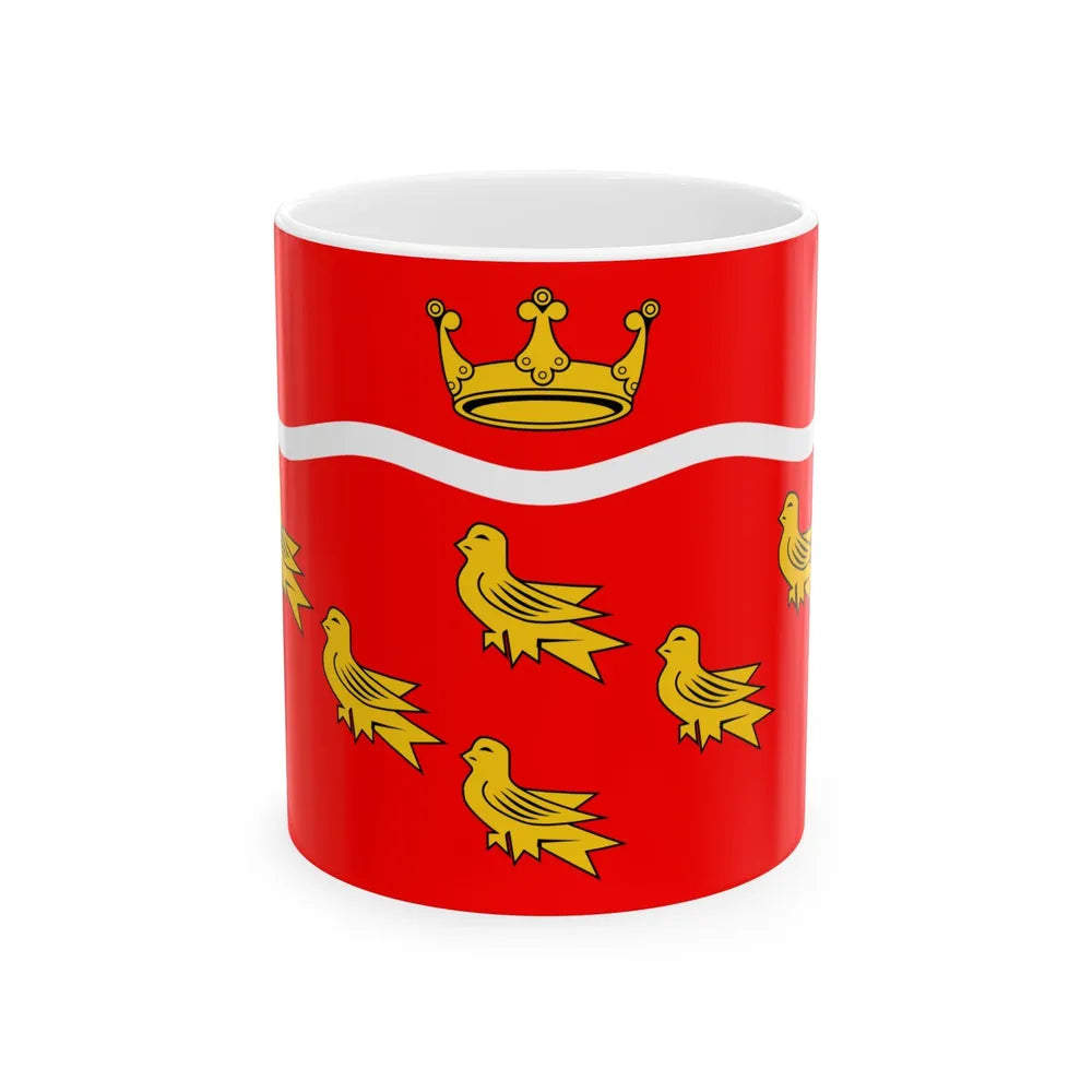 Flag of East Sussex UK - White Coffee Mug-11oz-Go Mug Yourself