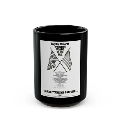 Slade 1972 (Music Poster) Black Coffee Mug-15oz-Go Mug Yourself