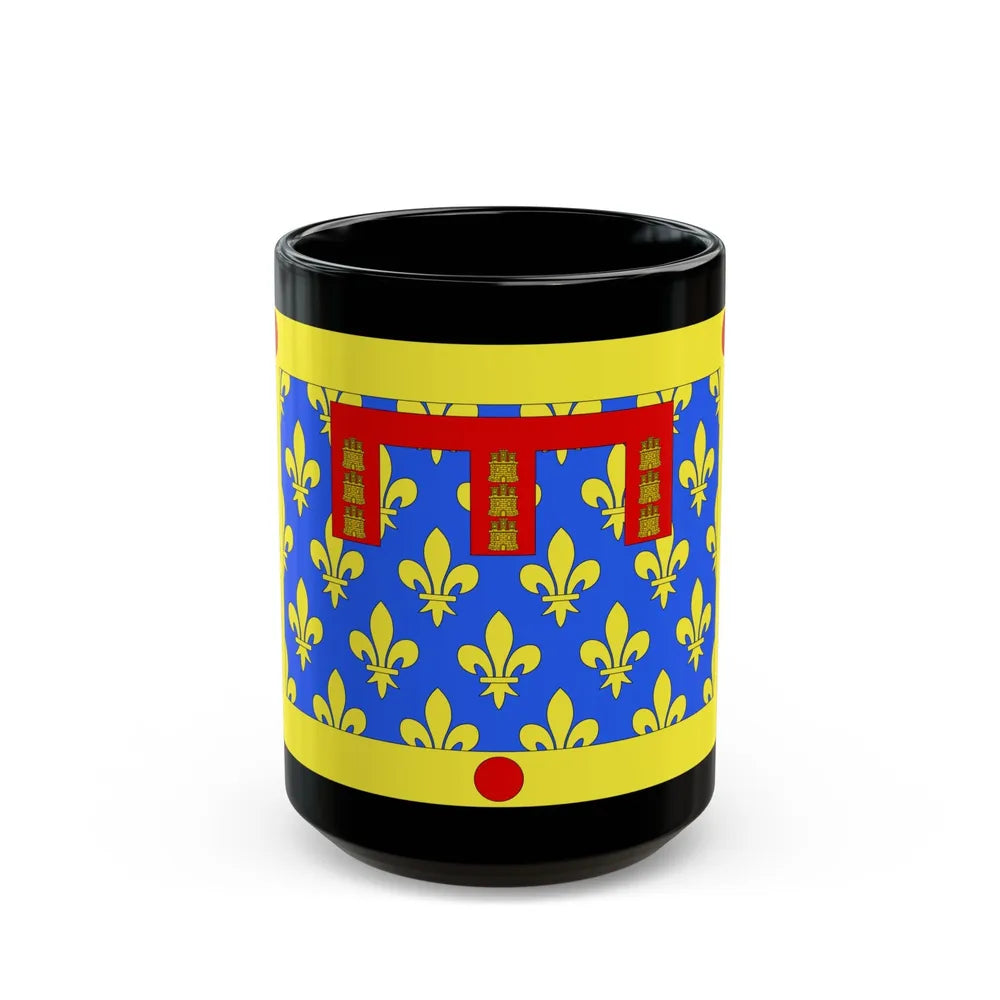 Flag of Pas de Calais France 2 - Black Coffee Mug-15oz-Go Mug Yourself