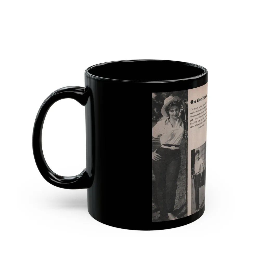 Kim Novak #151 - Scanned Mag. 66 Photos (Vintage Female Icon) Black Coffee Mug-Go Mug Yourself