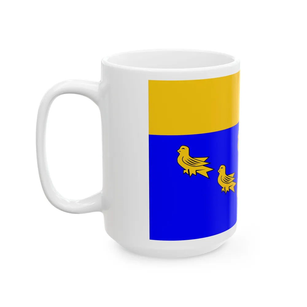 Flag of West Sussex UK - White Coffee Mug-Go Mug Yourself