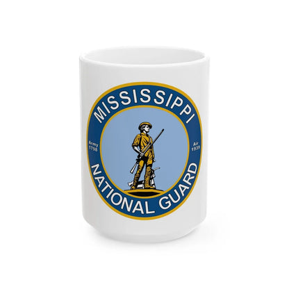 Mississippi National Guard - White Coffee Mug-15oz-Go Mug Yourself