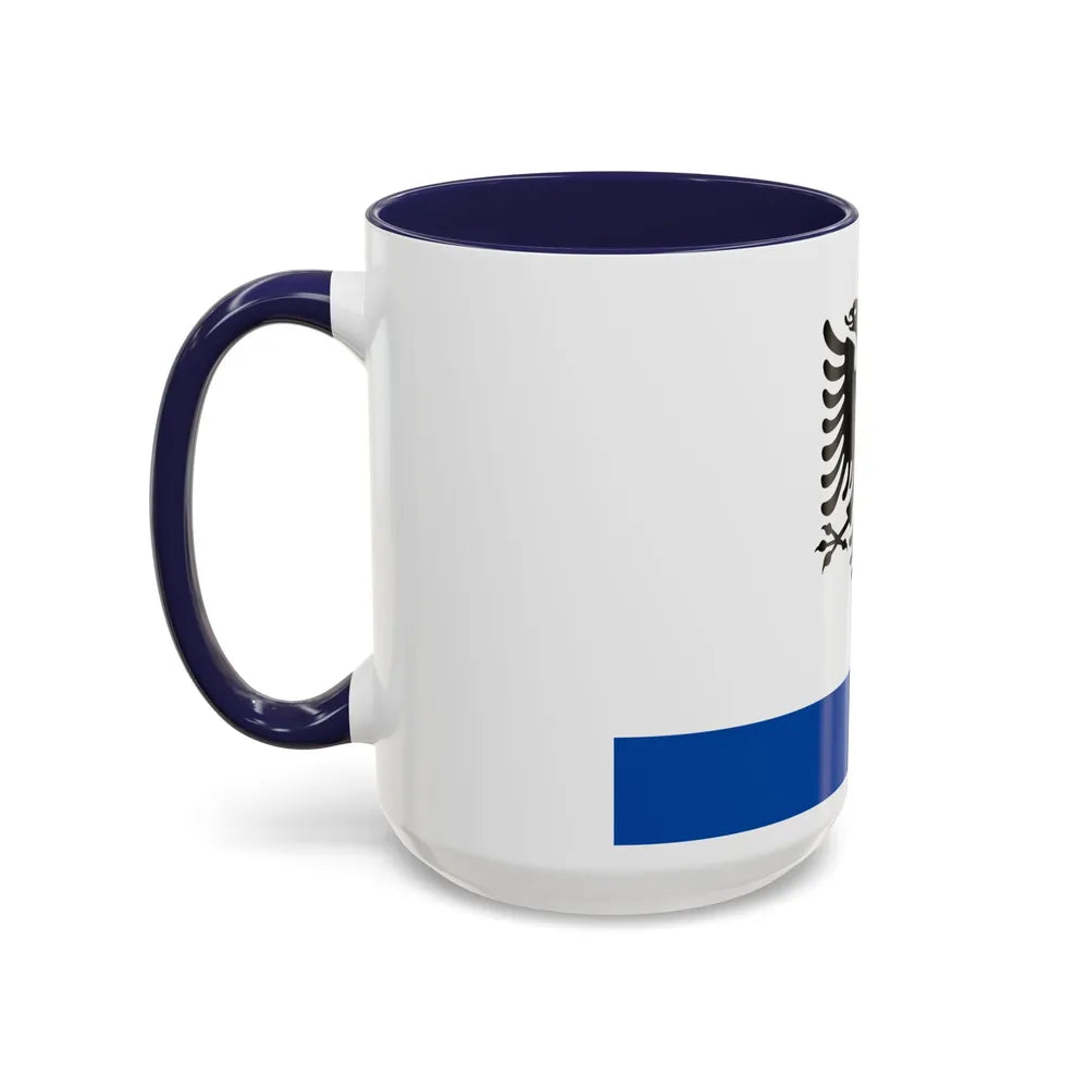 Government Ensign of Albania - Accent Coffee Mug-Go Mug Yourself