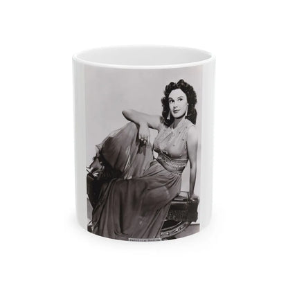 Patricia Medina #74 (Vintage Female Icon) White Coffee Mug-11oz-Go Mug Yourself