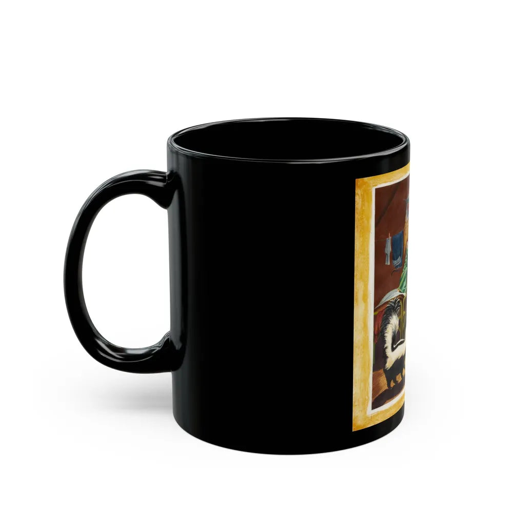 Camp Wickie, Illustration - Black Coffee Mug-Go Mug Yourself