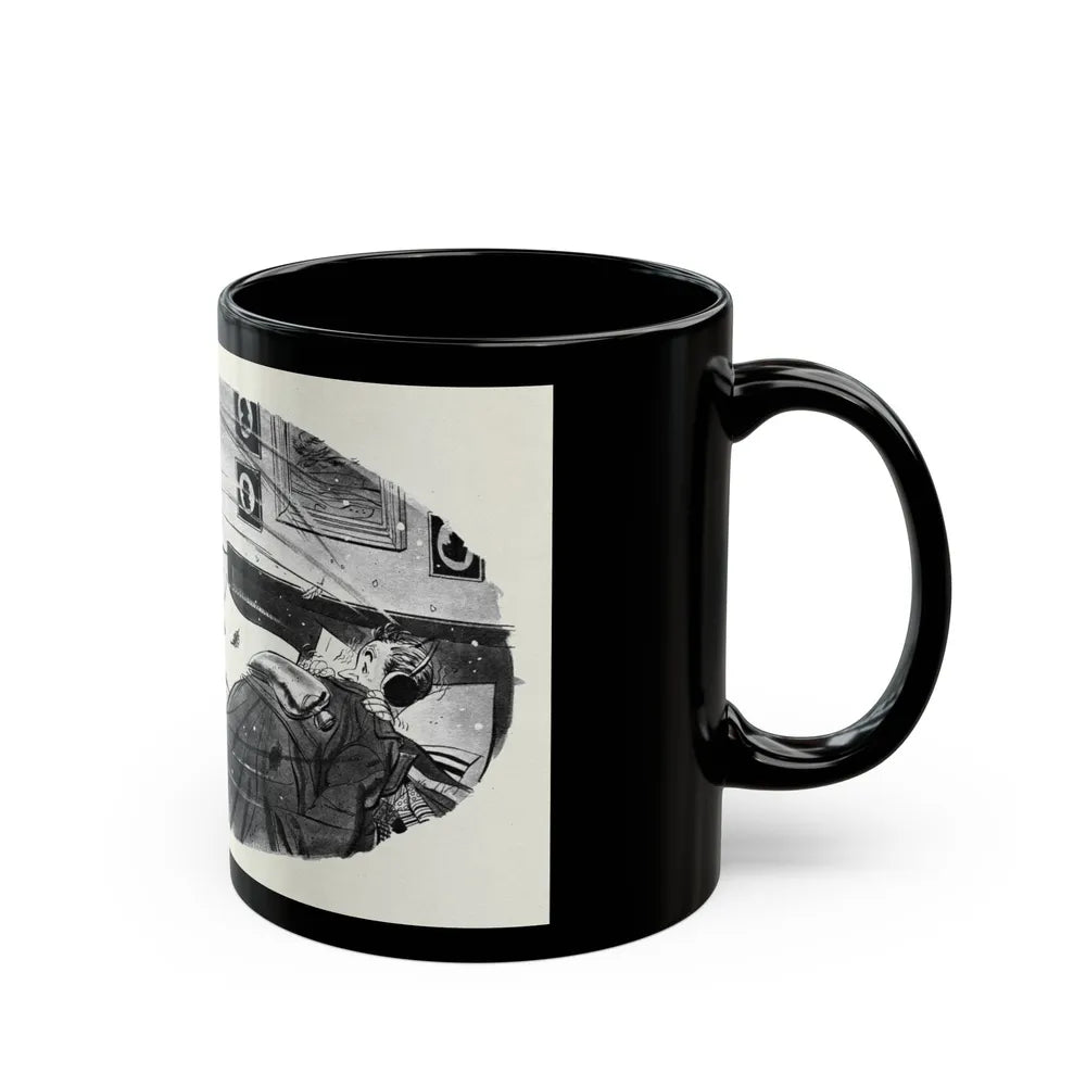 Don't Be a Fresh-Air Fiend!, This Week Magazine, November 9, 1952 - Black Coffee Mug-Go Mug Yourself