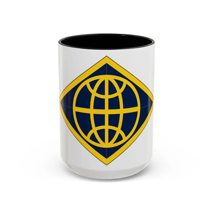 Financial Management Command (U.S. Army) Accent Coffee Mug-15oz-Black-Go Mug Yourself