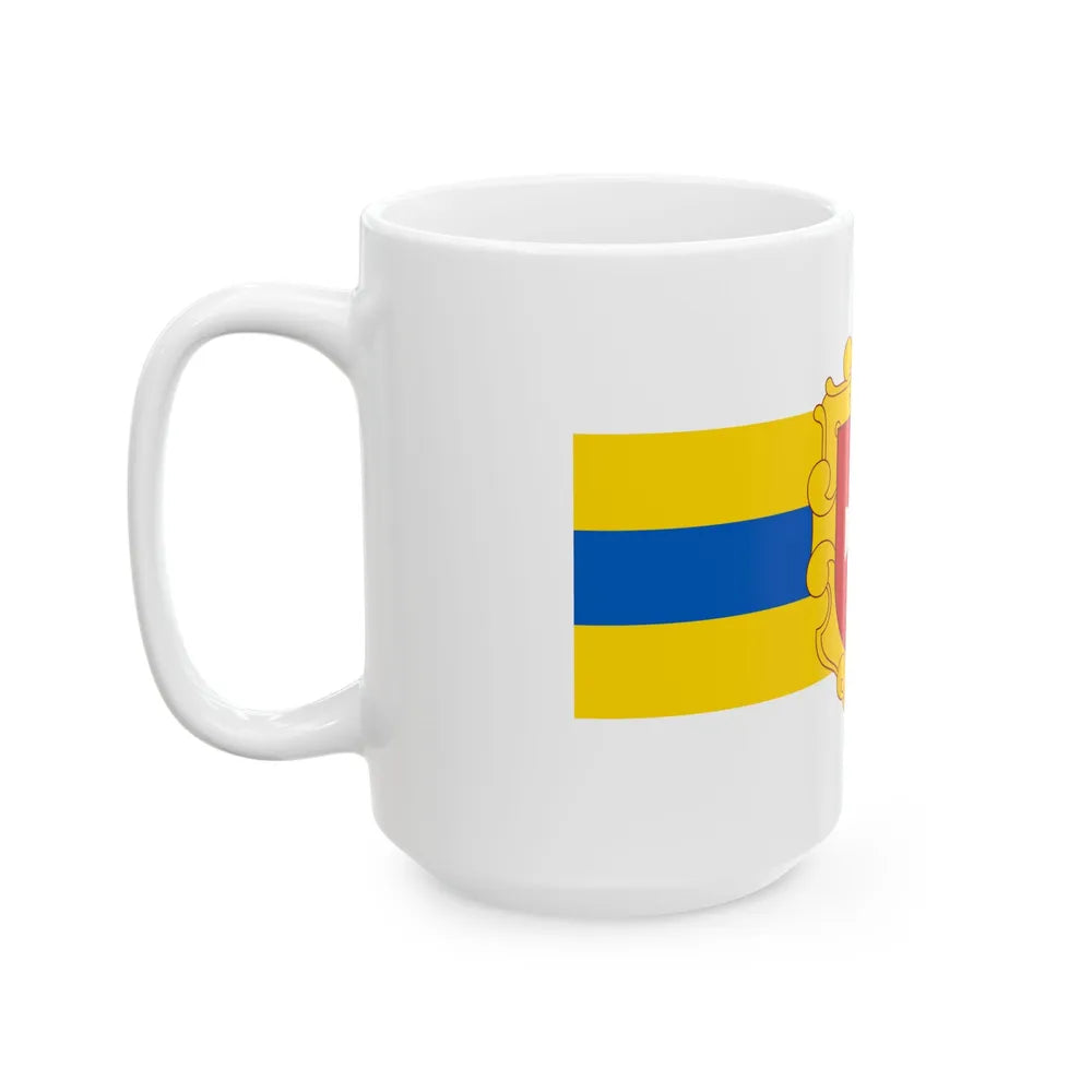 Flag of Rivne Oblast Ukraine - White Coffee Mug-Go Mug Yourself