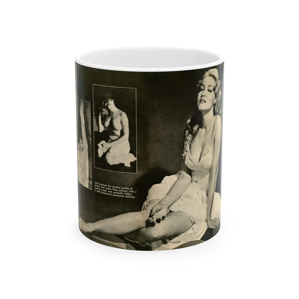 Julie Newmar #232 (Vintage Female Icon) White Coffee Mug-11oz-Go Mug Yourself