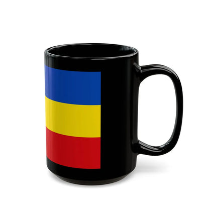 Flag of Wetteraukreises Germany - Black Coffee Mug-Go Mug Yourself