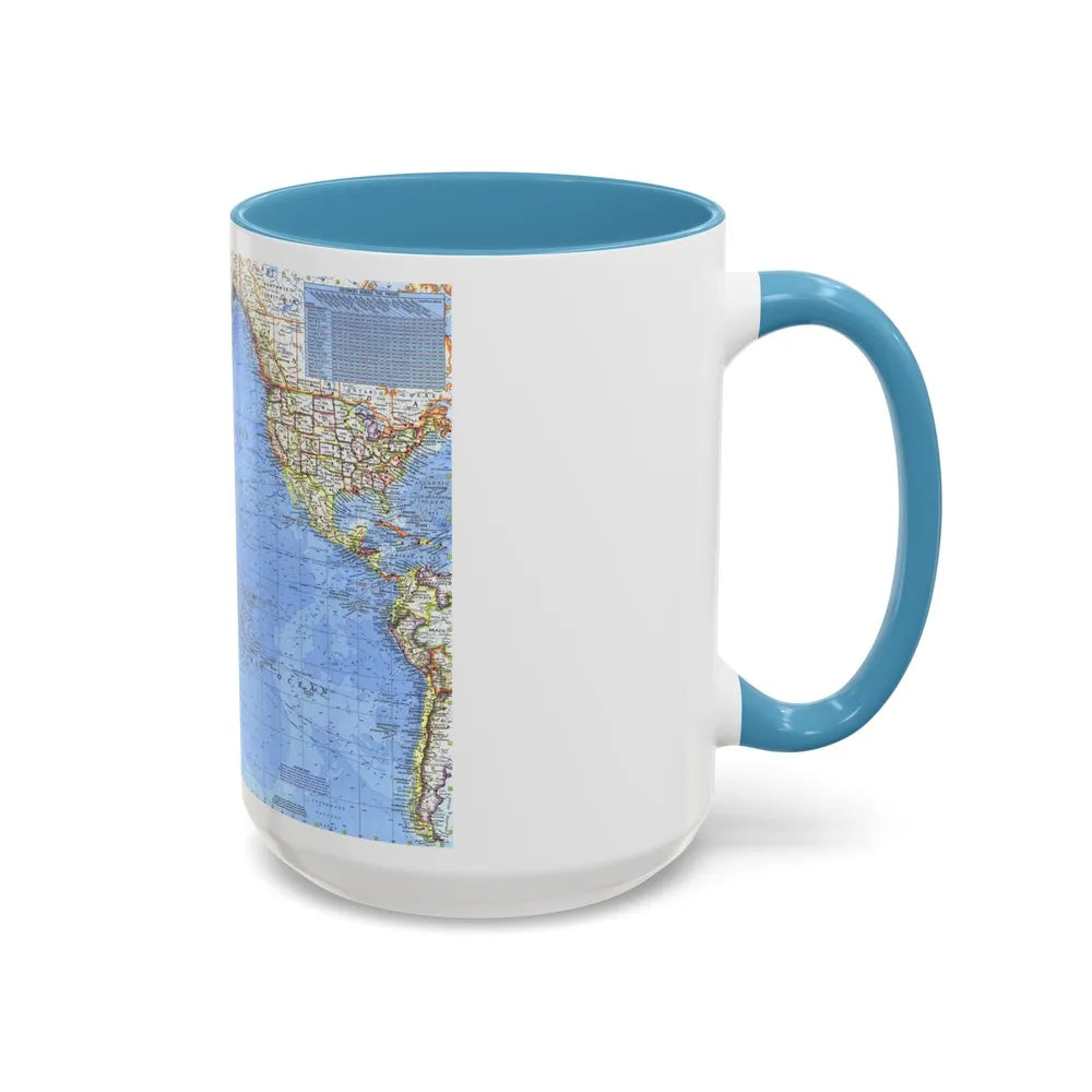 Pacific Ocean (1969) (Map) Accent Coffee Mug-Go Mug Yourself